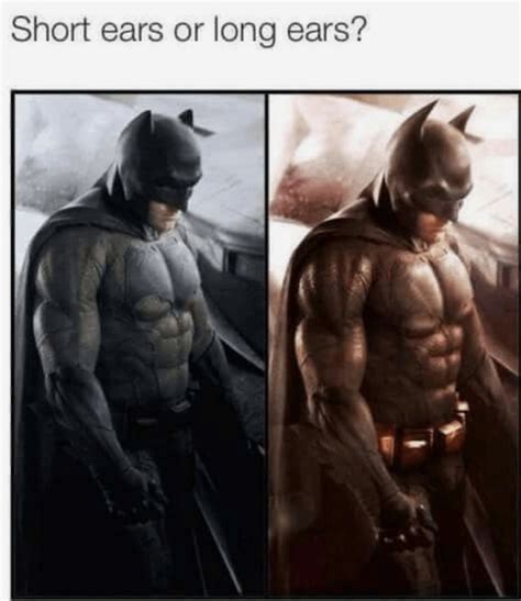 Long ears or short ears : r/batman