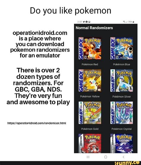 Do you like pokemon 008 Normal Randomizers is a place where you can ...