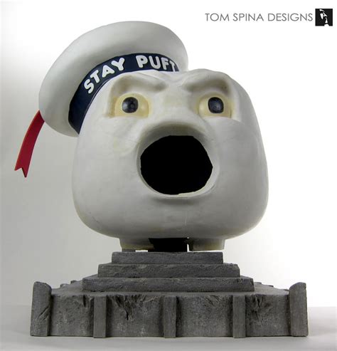 Stay Puft Marshmallow Man Costume Head Restoration & Display » Tom Spina Designs