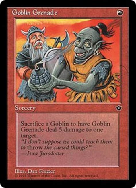 Goblin Grenade - The Magic: The Gathering Wiki - Magic: The Gathering ...