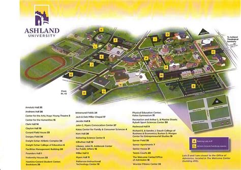 Ashland University Campus Map Ashland University, University Center ...