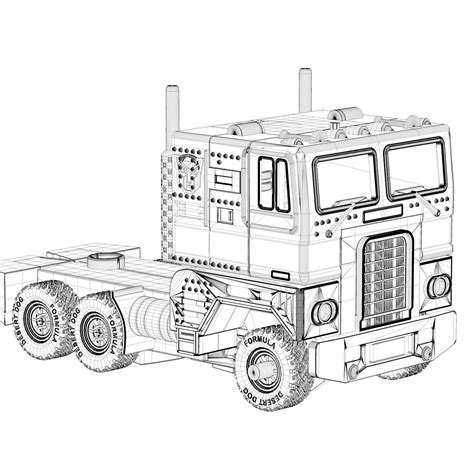 Aggregate 76+ optimus prime truck sketch best - seven.edu.vn