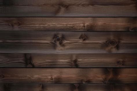 Premium AI Image | Black wood fence pattern and seamless background