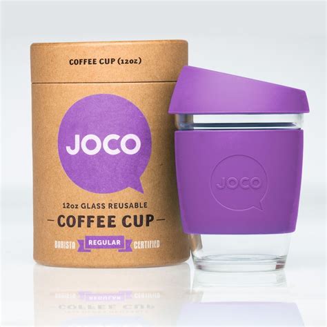 Purple 12oz glass reusable cup | hardtofind. | Coffee cups, Glass coffee cups, Reusable coffee cup