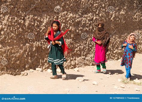 Afghanistan Refugee Camp Children in the North West Editorial Stock ...