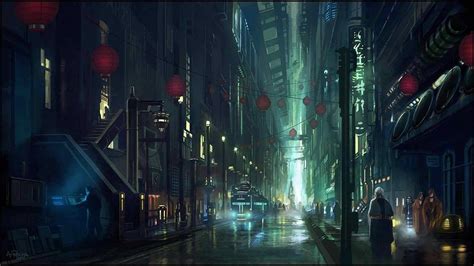 Dark Anime Scenery Wallpaper