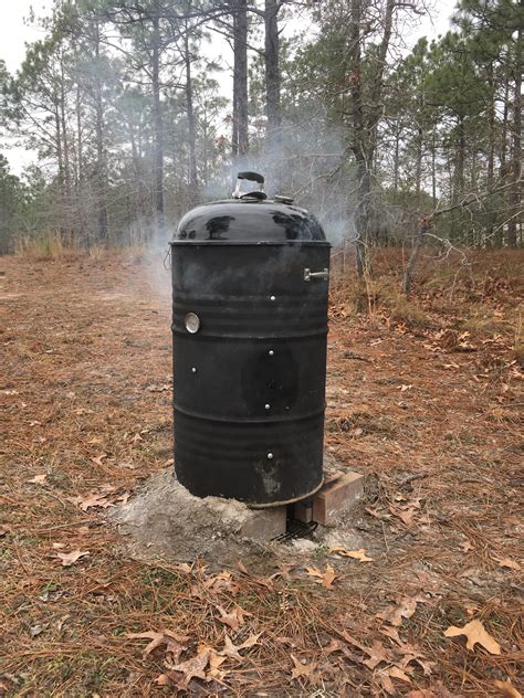 Barrel Smoker (Homemade) : r/BBQ