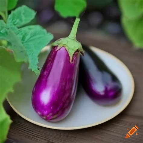 Plate of delicious eggplant dish
