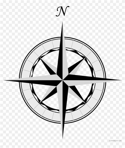 Compass Black and White Logo - LogoDix