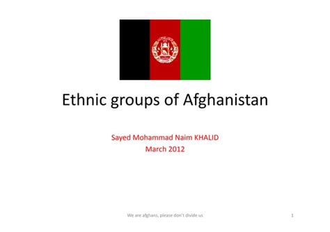 Ethnic groups of afghanistan | PPT