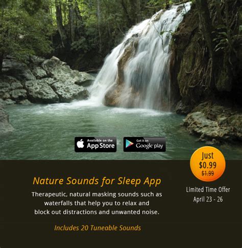 Special Discount on Nature Sounds for Sleep App | Sound Oasis