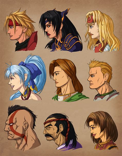 Legend of Dragoon Portraits by ToastieMan on DeviantArt