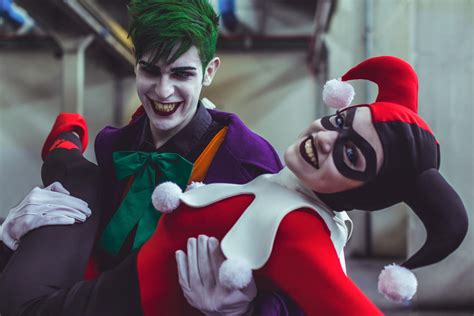 Joker and Harley Quinn Classic Costume Cosplay by LinebeckCosplayArt on ...