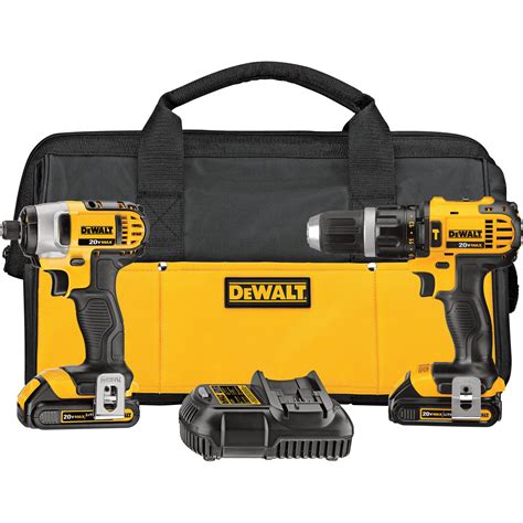 FREE SHIPPING — DEWALT 20V MAX Li-Ion Cordless Power Tool Set — 1/2in ...