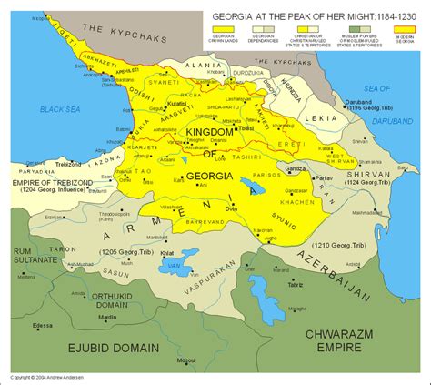 Map of the historic kingdom of Georgia | География мира, Картография ...