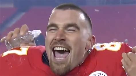 Travis Kelce turned into a twitter meme following a surprise in his post-game interview ...