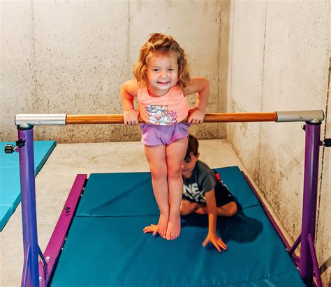 Best Gymnastics Equipment for Home - Our Home Gymnastics Setup • COVET ...