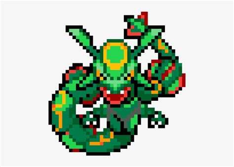 Pokemon Horizons Shiny Rayquaza Pixel Art Pelajaran | The Best Porn Website