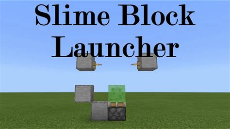 Minecraft Slime Block Launcher Tutorial - YouTube