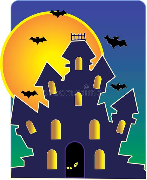 Haunted House stock vector. Illustration of night, towers - 2383766