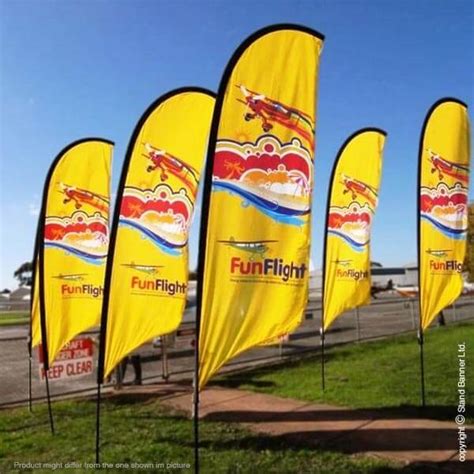 Flag Banner | 2m, 3m, 4m, 5m Advertising Flag | Stand Banner