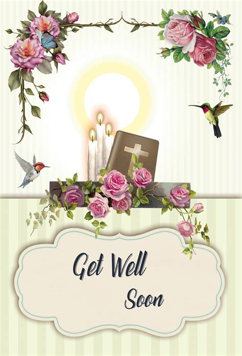 Get Well - Religious Cards - GW78 Pack of 12