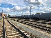 Free picture: gravel, train, railway, road, station, steel