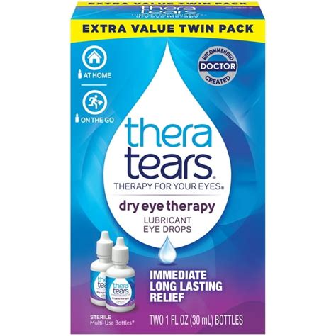 TheraTears® Dry Eye Therapy Lubricant Eye Drops 2-1 fl. oz. Bottles - Walmart.com - Walmart.com