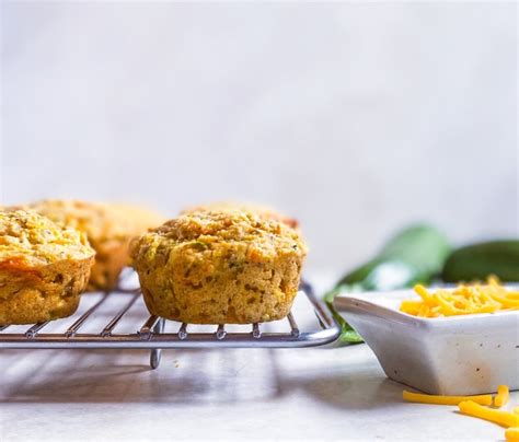 Healthy Zucchini Cheddar Muffins - Nutritious Delights