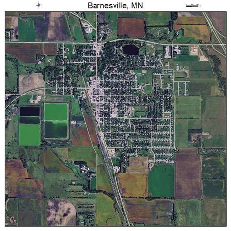 Aerial Photography Map of Barnesville, MN Minnesota