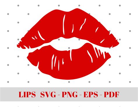 Lips SVG Red Lips Svg Kiss Svg American Lips Svg Cricut - Etsy