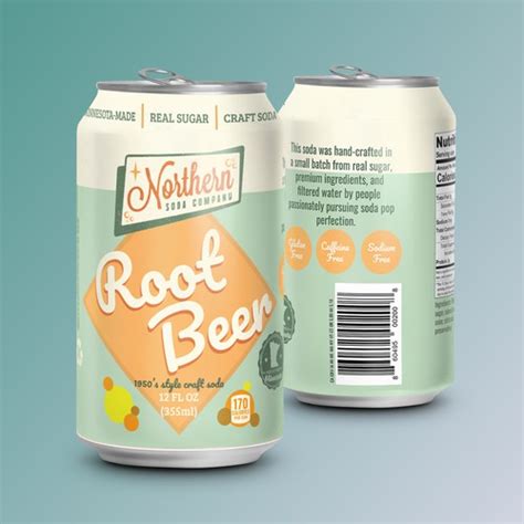 Design A Retro Soda Can Label for a Craft Soda Company | Product label ...