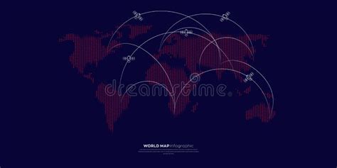 World Map Info-graphic .Vector Illustration Isolated Silhouette Map on White Background. Stock ...