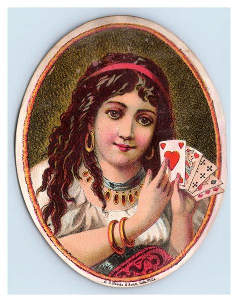 1870s-80s Queen Of Hearts Tobacco Cigar Box Label Geo S. Harris Original 7H | Ephemera - Chromo ...