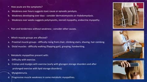 Proximal myopathy and causes