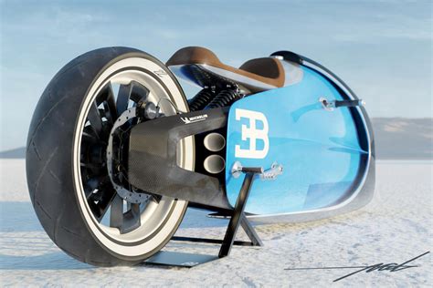 This concept Bugatti motorcycle is designed to shatter speed records ...