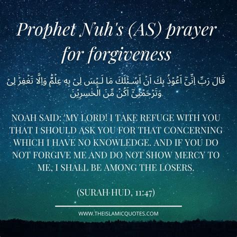 Prophet Nuh’s Supplication