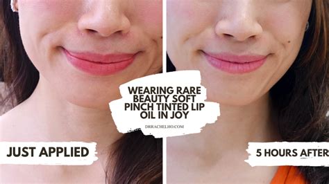 Dr Rachel Ho | rare beauty soft pinch tinted lip oil joy