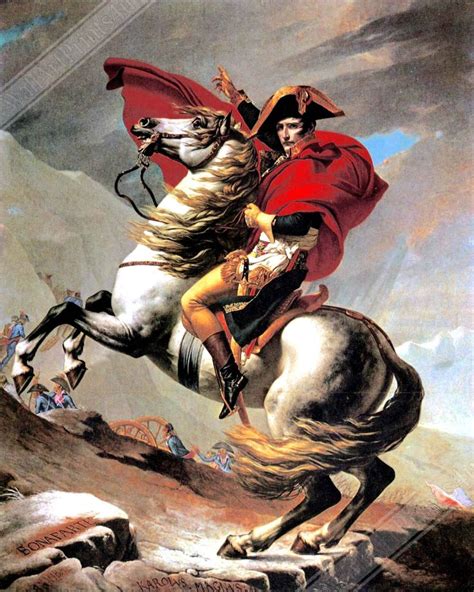 Napoleon Crossing the Alps Poster, Jacques-louis David Napoleon ...