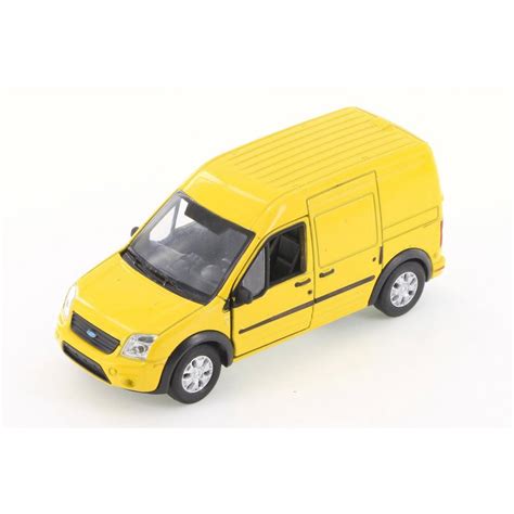 Ford Transit Connect Minivan, Yellow - Welly 43631D - 1/43 scale ...