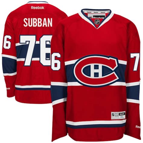 Reebok P.K. Subban Red Montreal Canadiens Premier Player Jersey - Shop.NHL.com