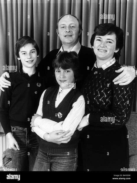 Neil Kinnock Labour MP with wife Glenys Oct 1983 and daughter Rachel ...