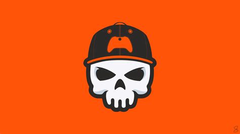 Gamer Skull Minimal skull wallpapers, minimalist wallpapers, minimalism ...