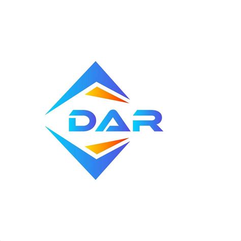 DAR abstract technology logo design on white background. DAR creative ...