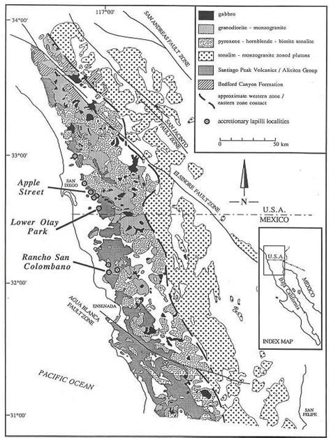 SMDS Poster - Peninsular Ranges Batholith Map