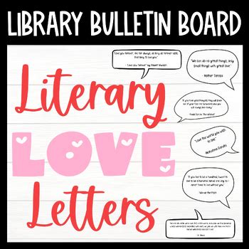 Valentine's Day Library Bulletin Board Set by E is for Education