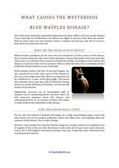 Blue Waffles : Pictures, What is, Causes, Symptoms and Treatment