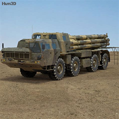 BM-30 Smerch 3D model - Military on Hum3D
