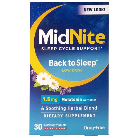 MidNite Cherry Flavored Sleep Aid Tablets for Adults, 30 ct - Walmart.com