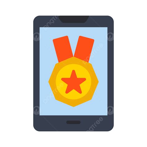 Medal Flat Icon Vector, Mobile, Badge, Achievement PNG and Vector with Transparent Background ...